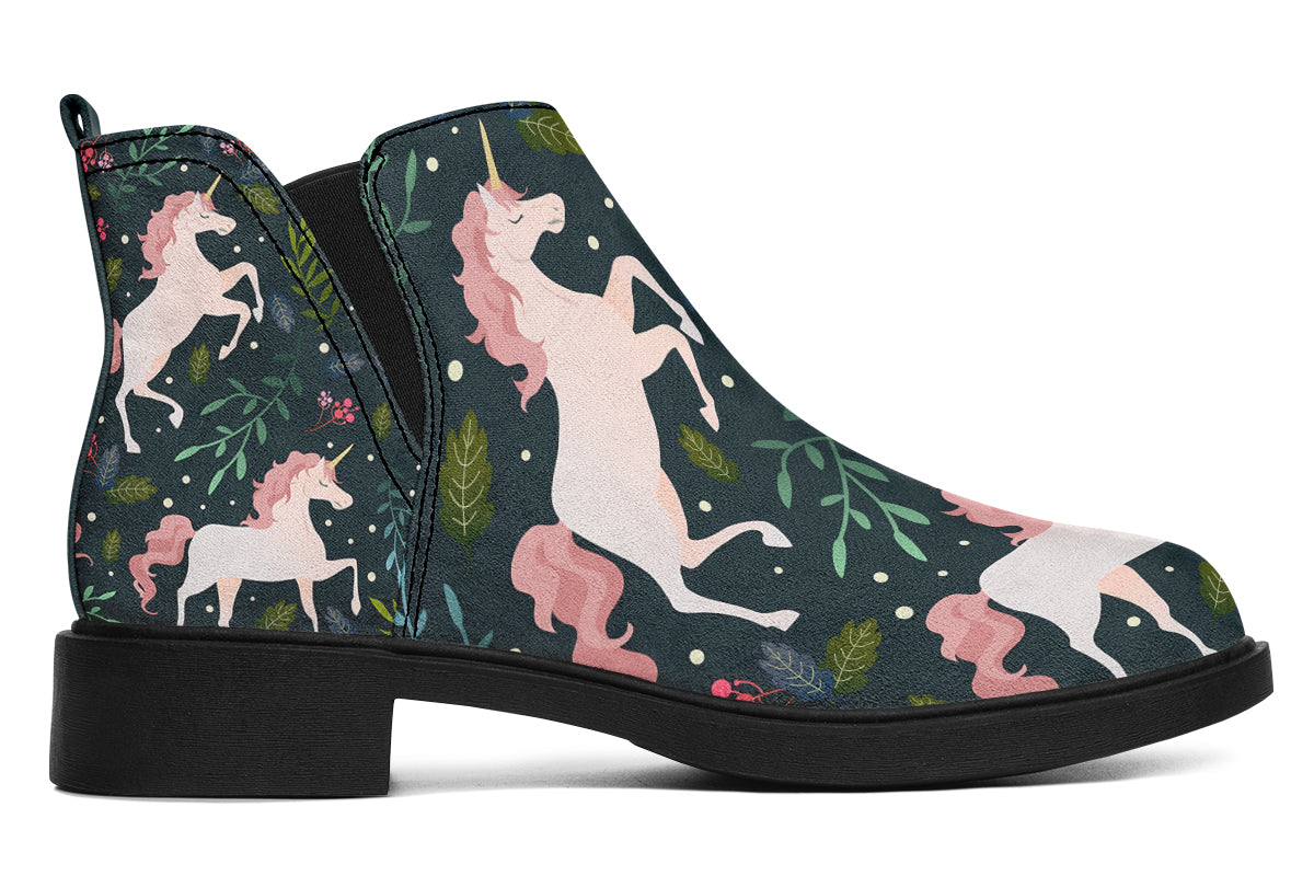 Unicorn Garden Ankle Boots Offbeat Sweetie
