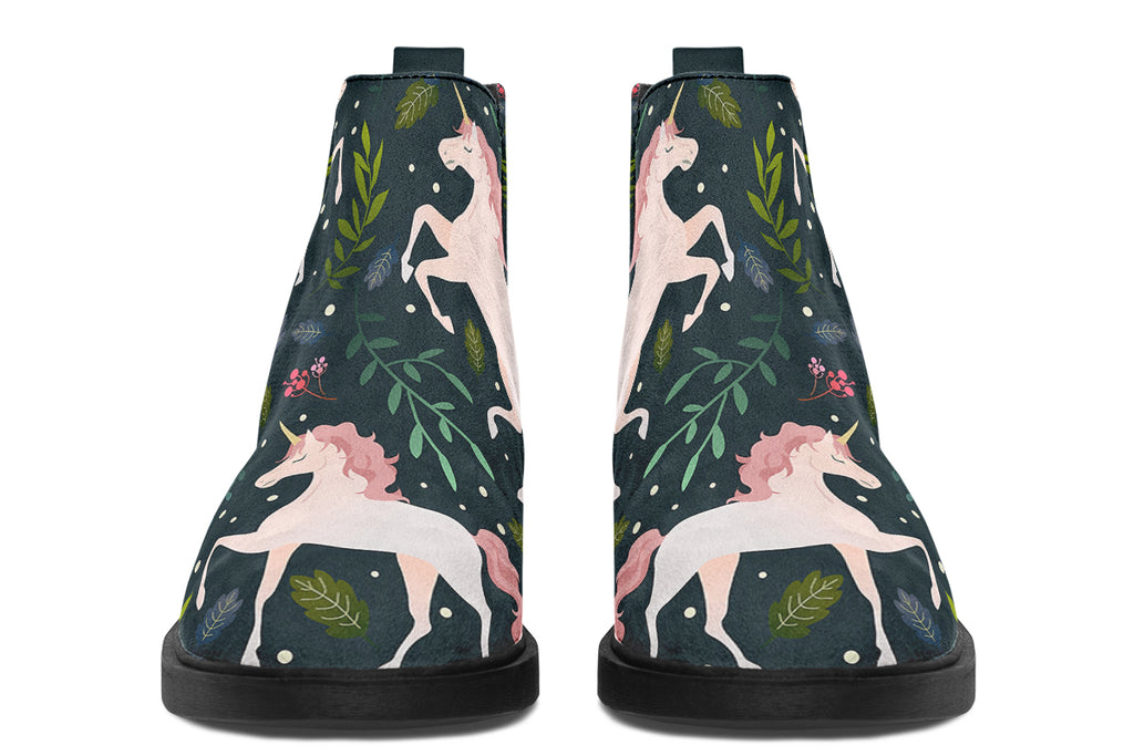 Unicorn Garden Ankle Boots Offbeat Sweetie