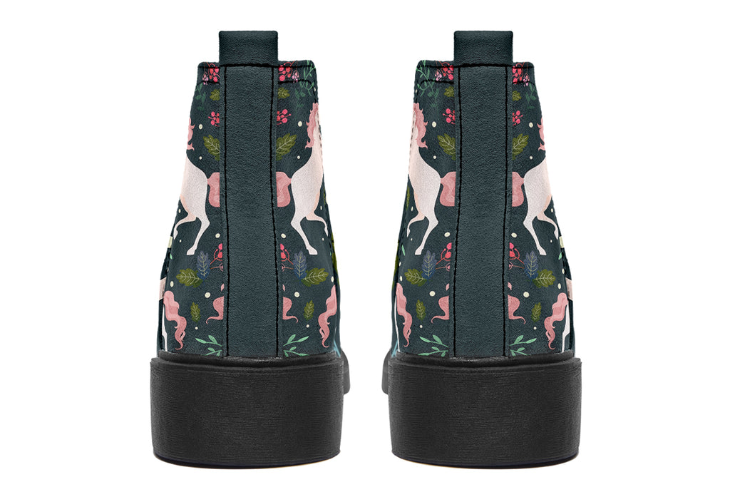Unicorn Garden Ankle Boots Offbeat Sweetie