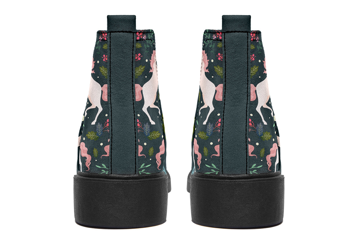 Unicorn Garden Ankle Boots Offbeat Sweetie