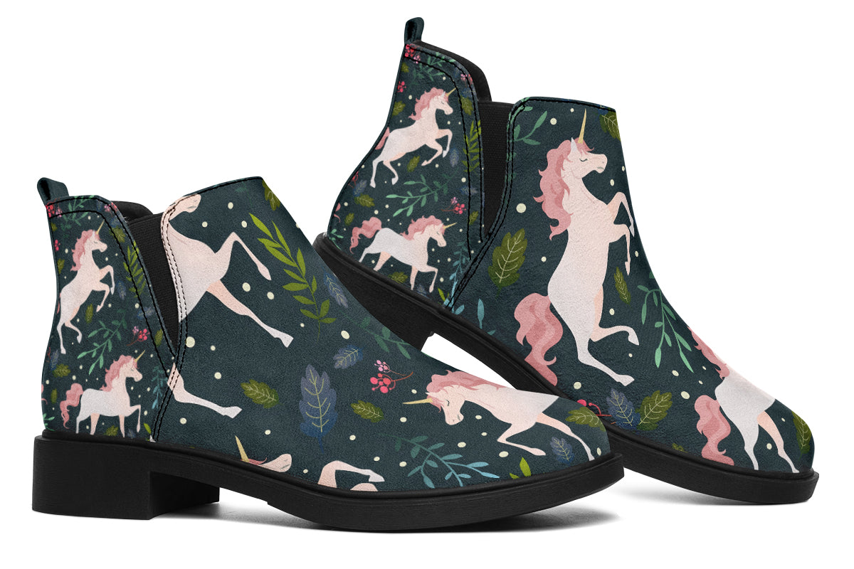 Unicorn Garden Ankle Boots Offbeat Sweetie