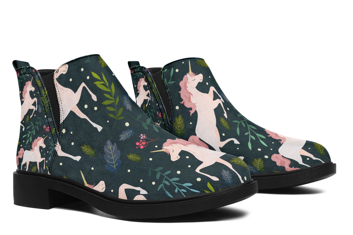 Unicorn Garden Ankle Boots Offbeat Sweetie