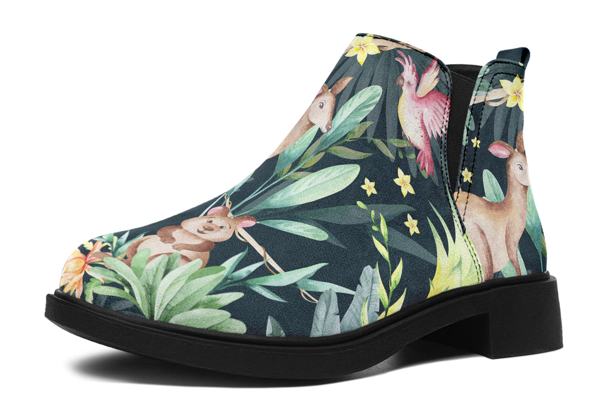 Wonderful Wildlife Ankle Boots Offbeat Sweetie