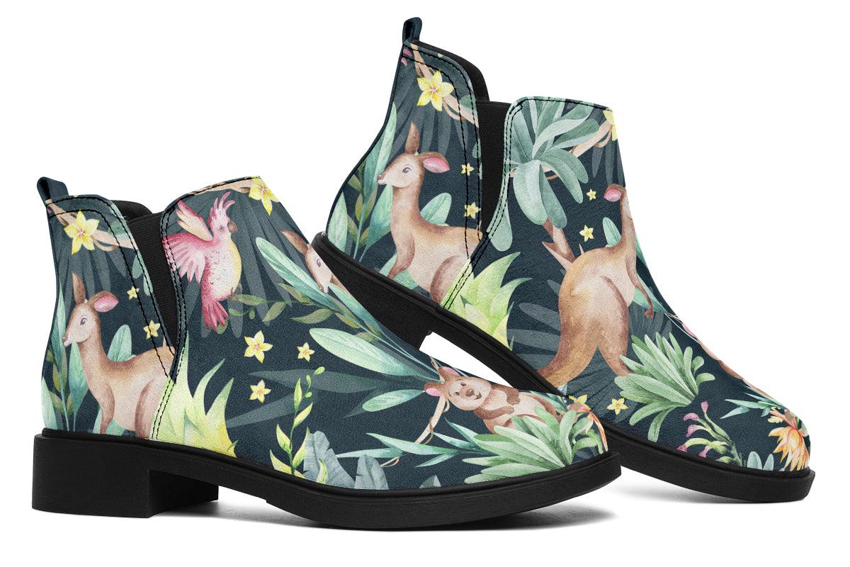 Wonderful Wildlife Ankle Boots Offbeat Sweetie