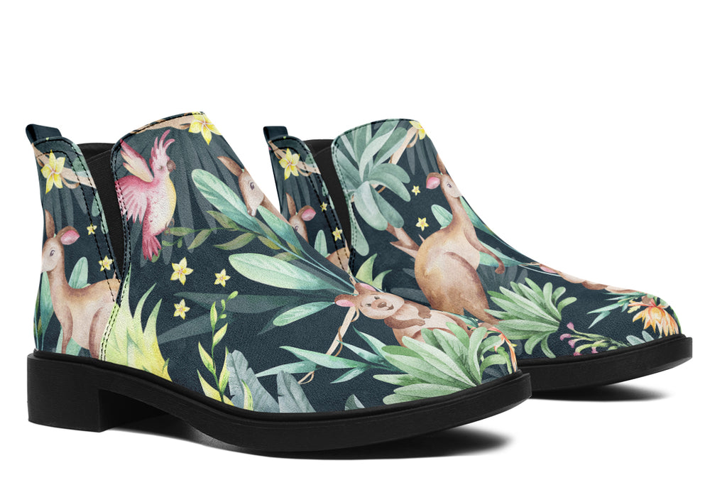 Wonderful Wildlife Ankle Boots Offbeat Sweetie