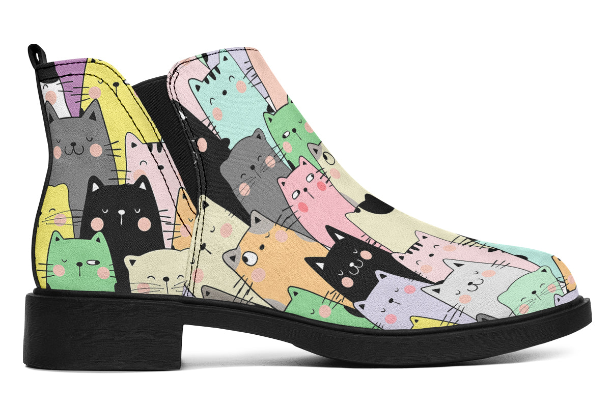 You've Got To Be Kitten Me Ankle Boots Offbeat Sweetie