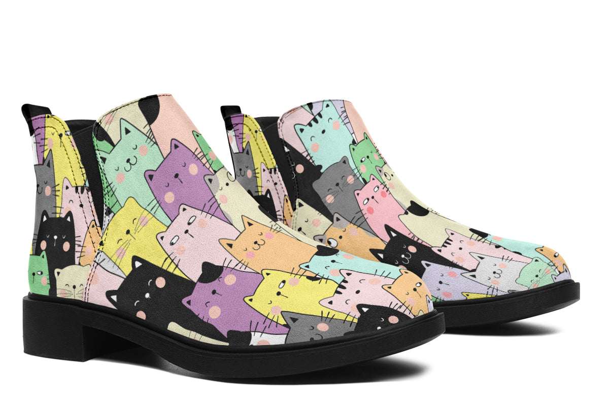 You've Got To Be Kitten Me Ankle Boots Offbeat Sweetie