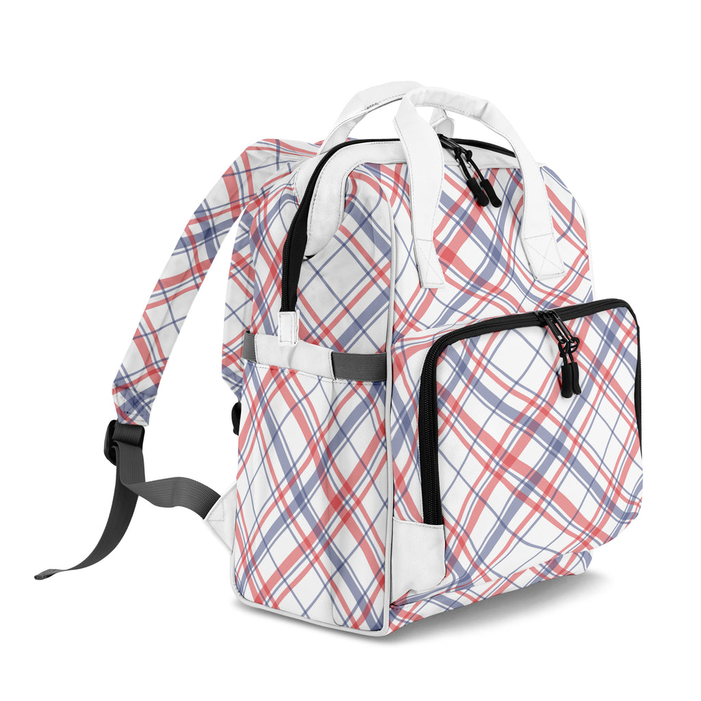 Candy Stripe Plaid Backpack