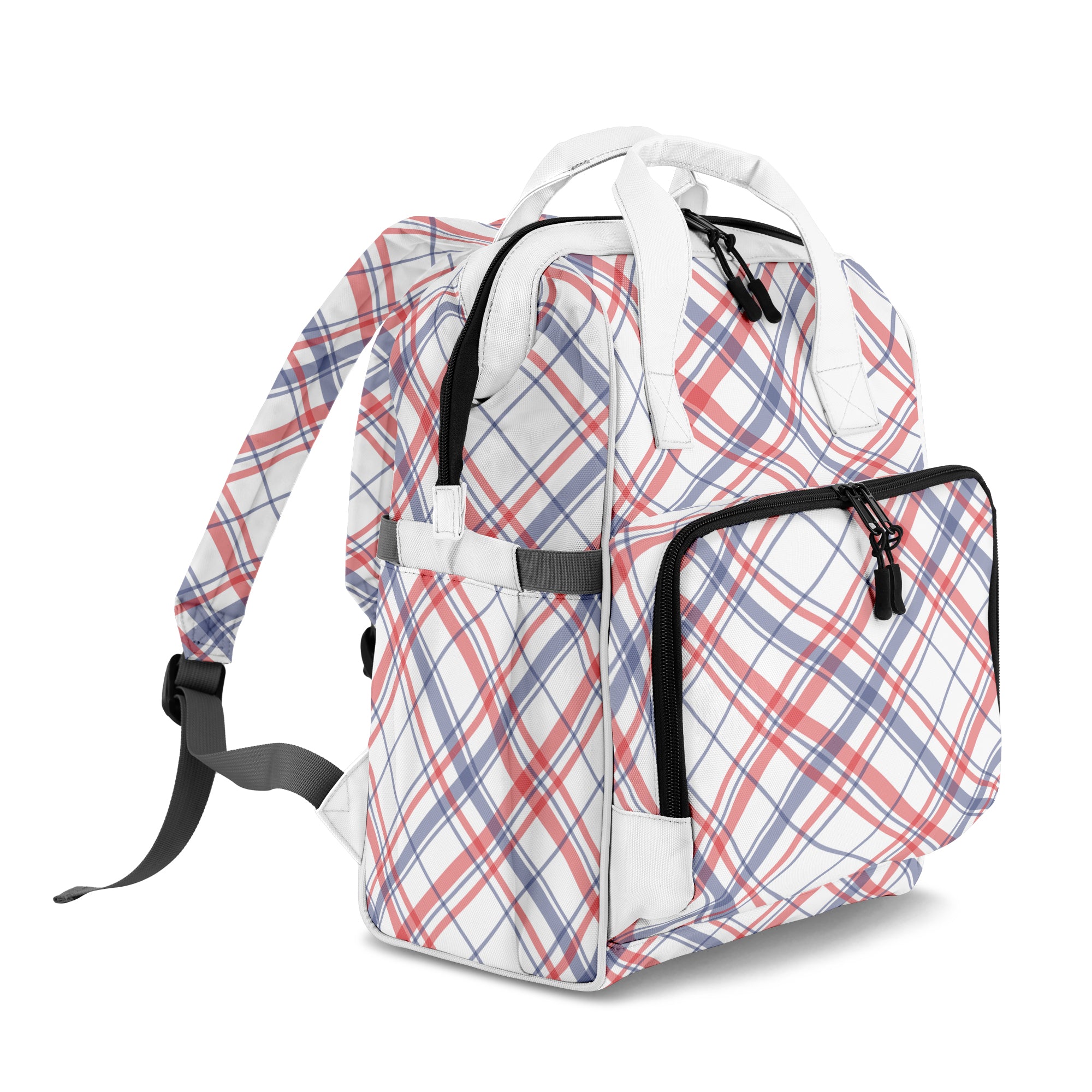 Candy Stripe Plaid Backpack
