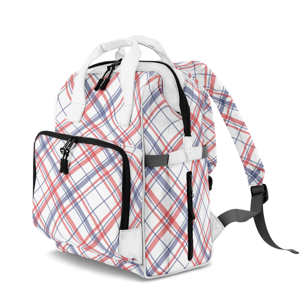 Candy Stripe Plaid Backpack