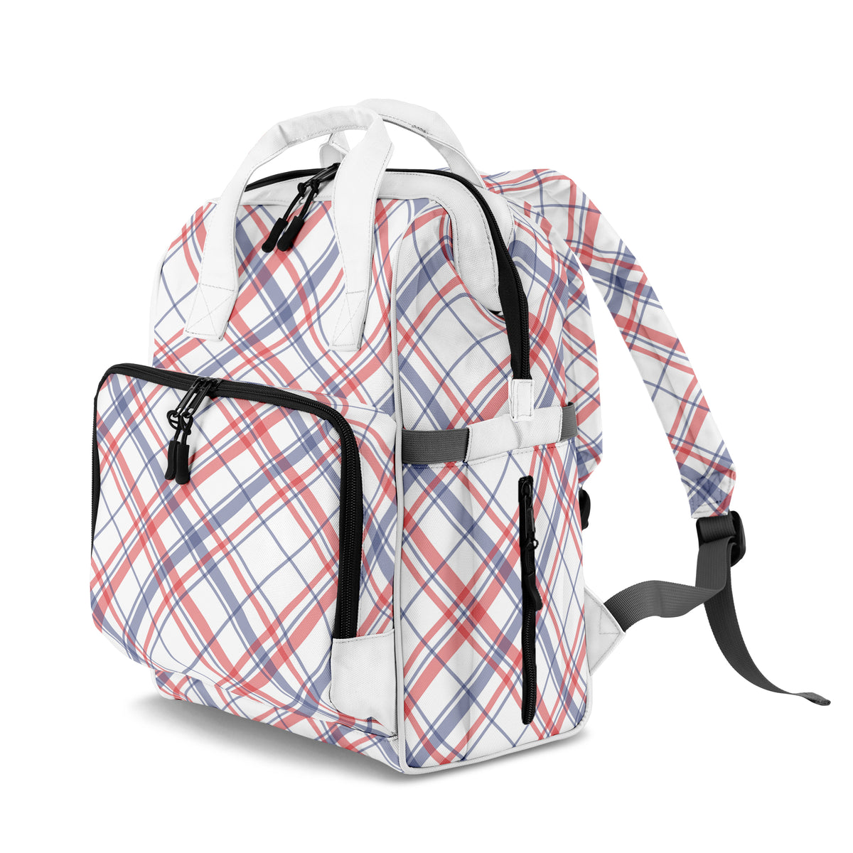 Candy Stripe Plaid Backpack