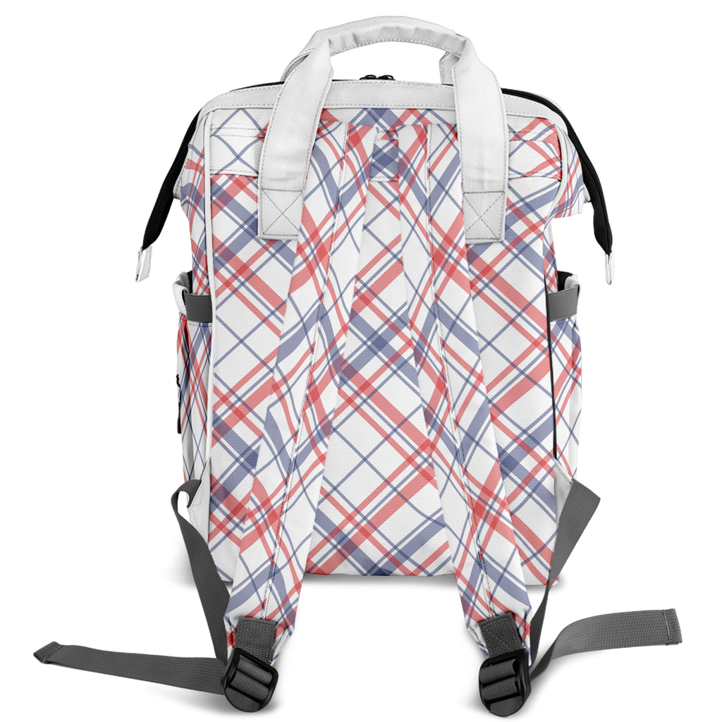 Candy Stripe Plaid Backpack
