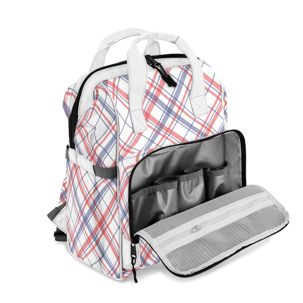 Candy Stripe Plaid Backpack