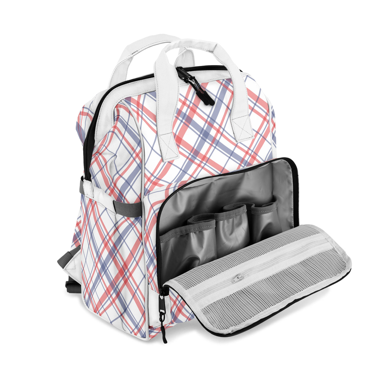 Candy Stripe Plaid Backpack