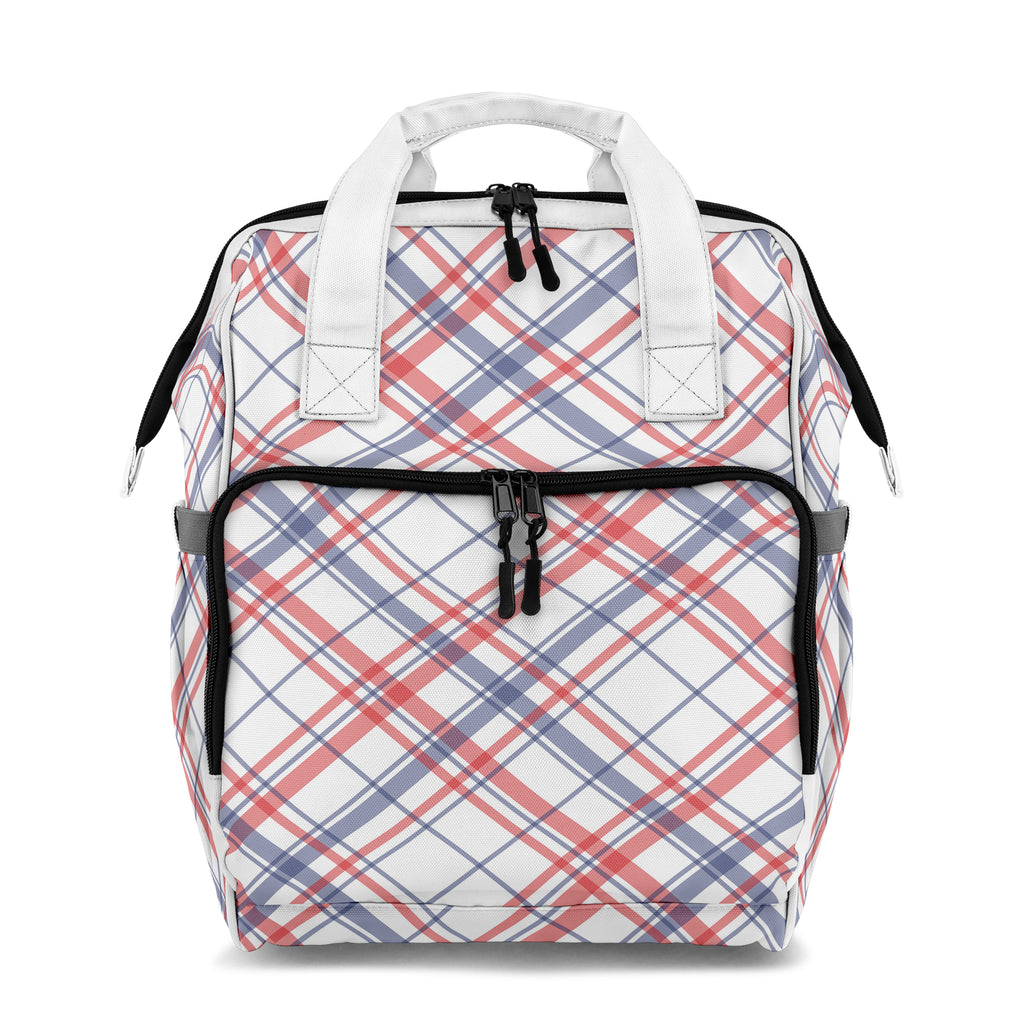 Candy Stripe Plaid Backpack