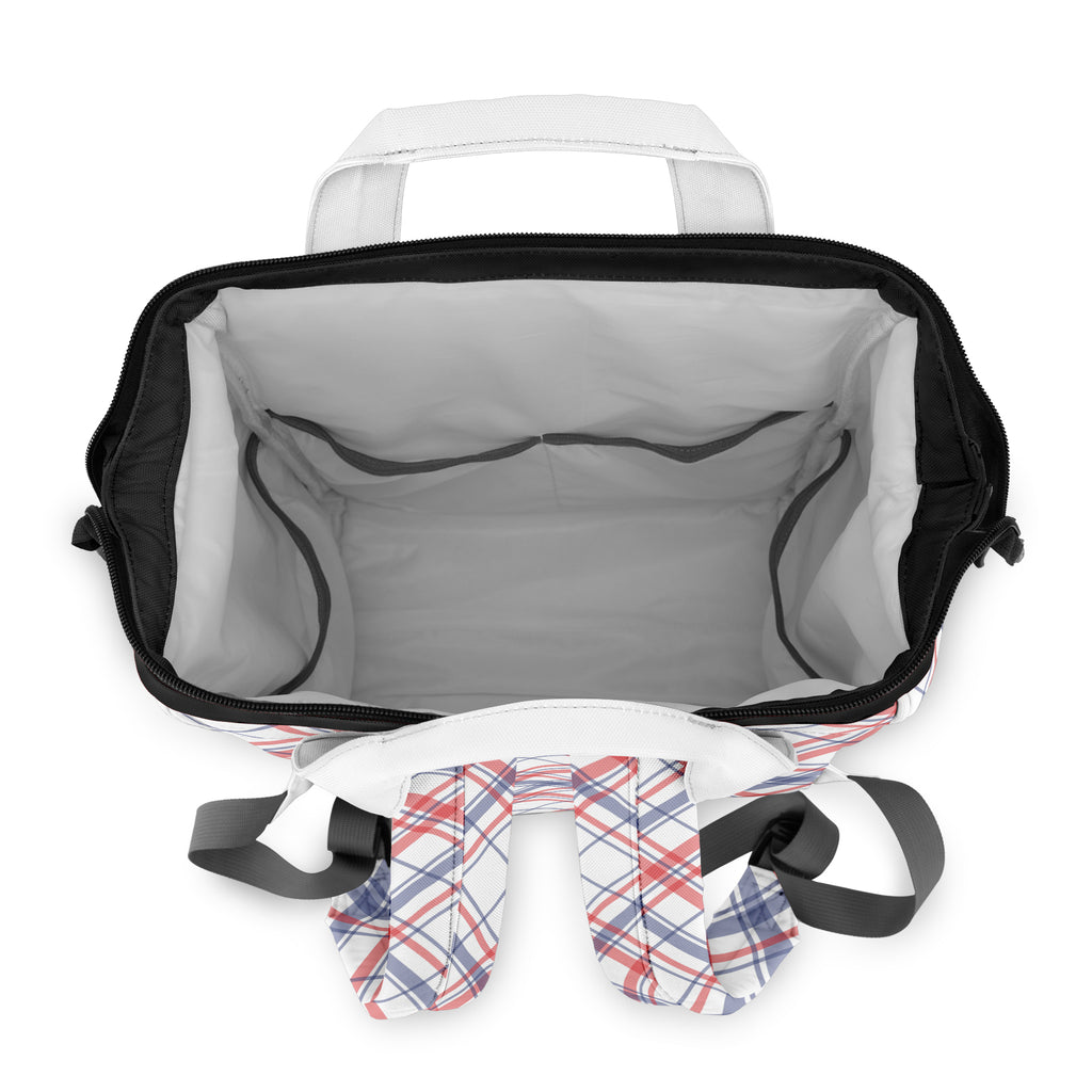 Candy Stripe Plaid Backpack