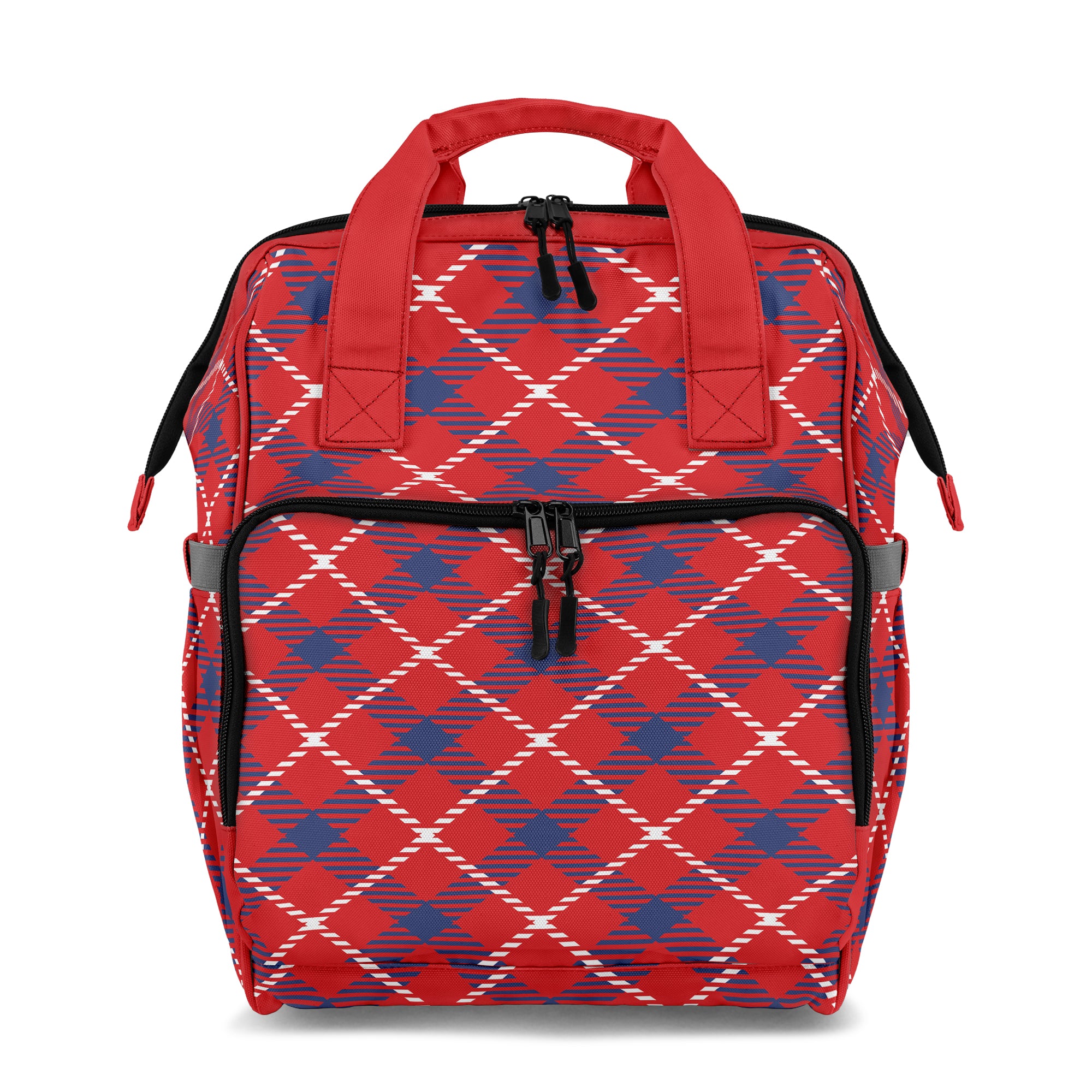Cherry Red Plaid Backpack