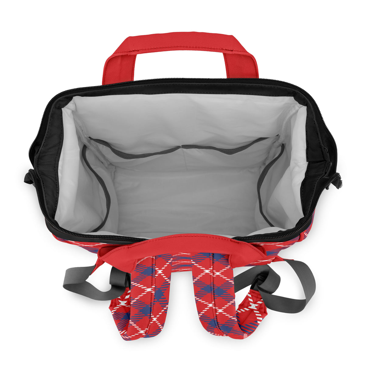 Cherry Red Plaid Backpack