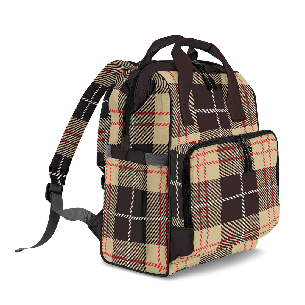 Choco Mocha Plaid Backpack