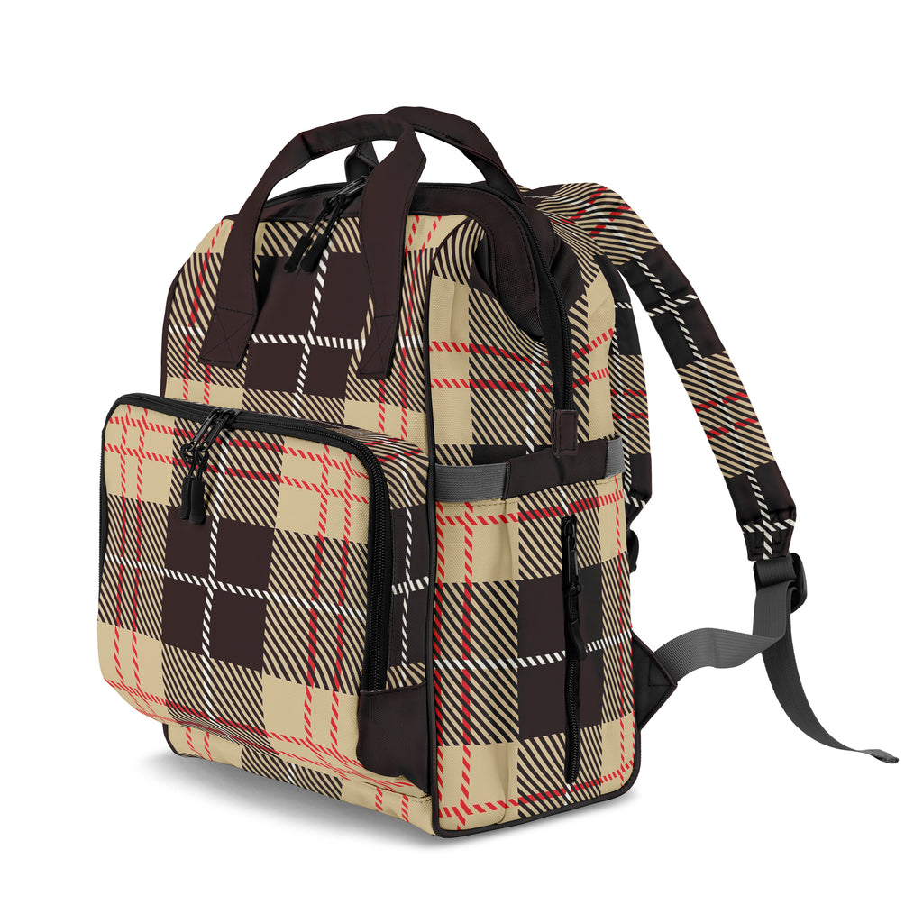 Choco Mocha Plaid Backpack