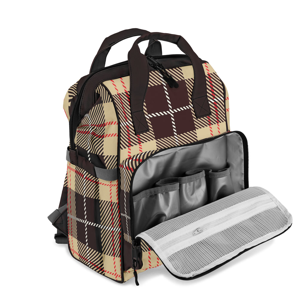 Choco Mocha Plaid Backpack