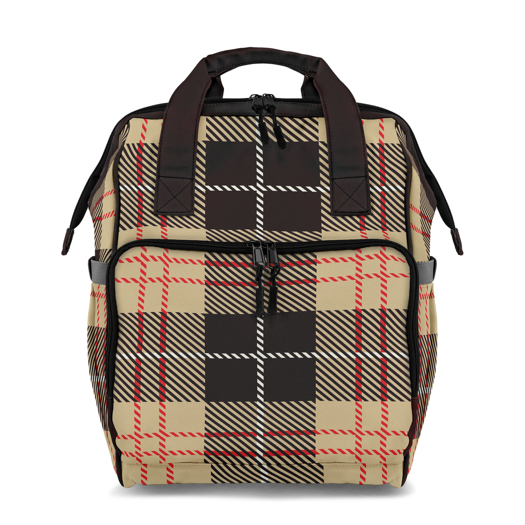 Choco Mocha Plaid Backpack