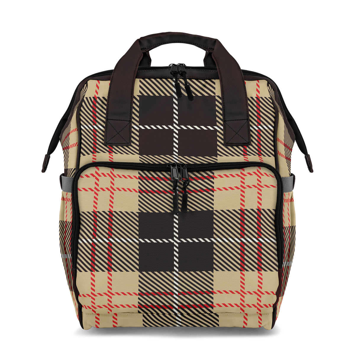 Choco Mocha Plaid Backpack