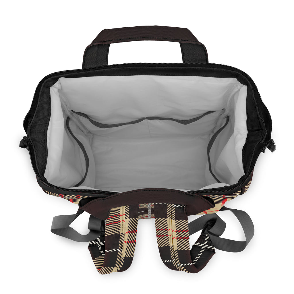 Choco Mocha Plaid Backpack