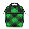 Lucky Green Plaid Backpack
