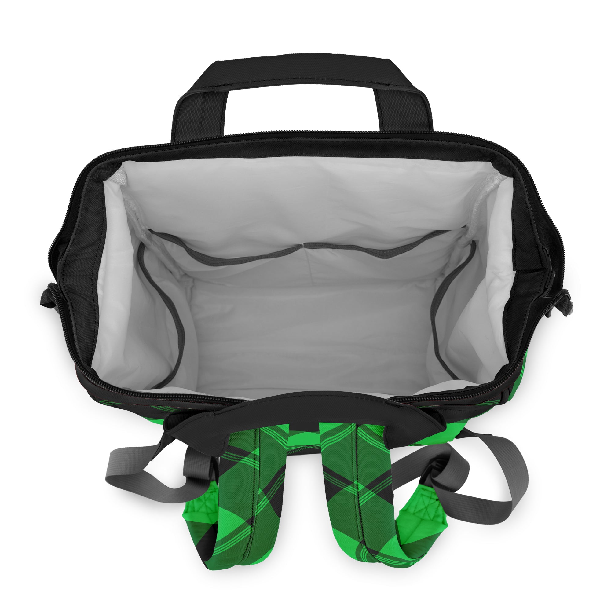 Lucky Green Plaid Backpack