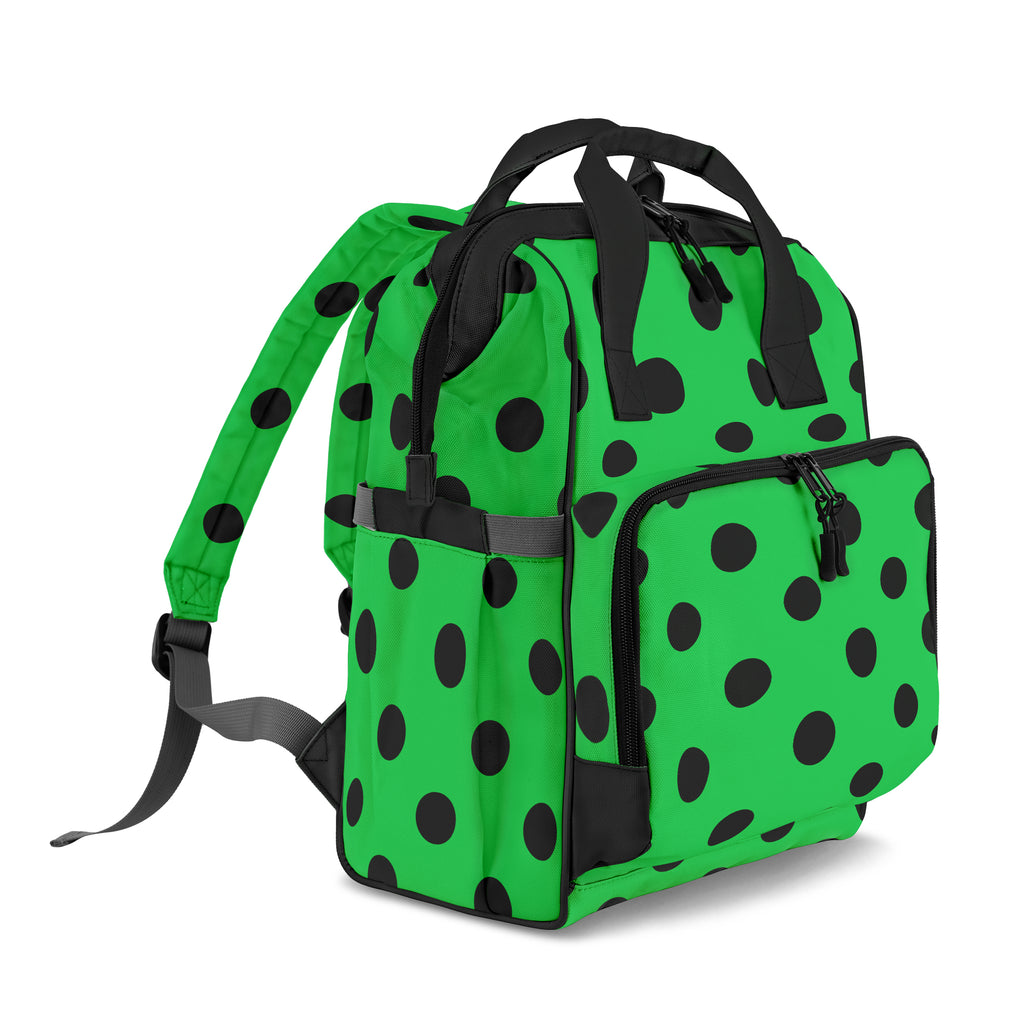Lucky Green Polka Dot Backpack