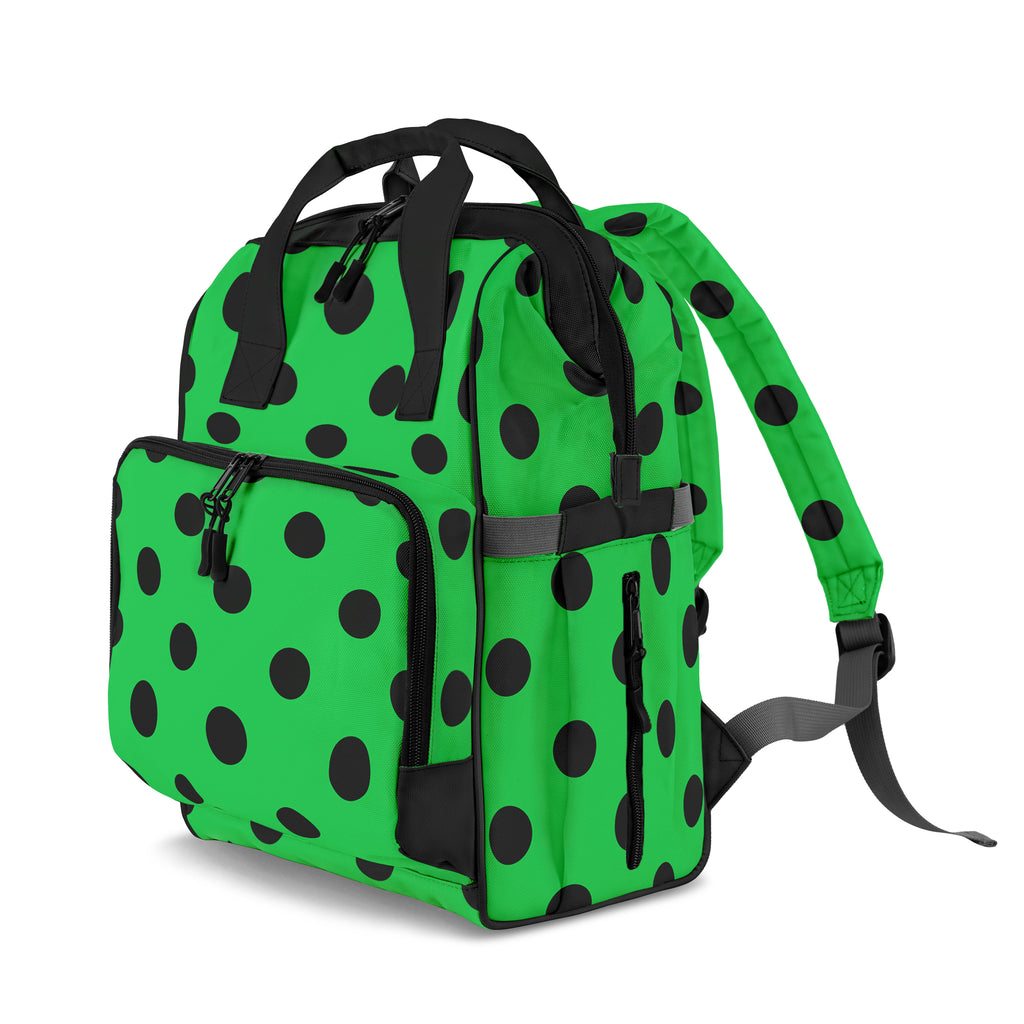 Lucky Green Polka Dot Backpack
