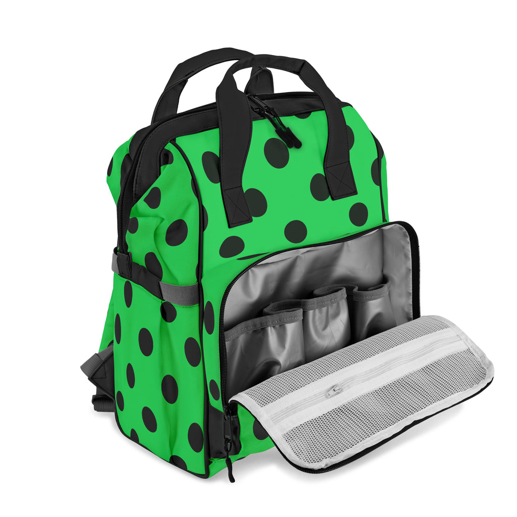 Lucky Green Polka Dot Backpack
