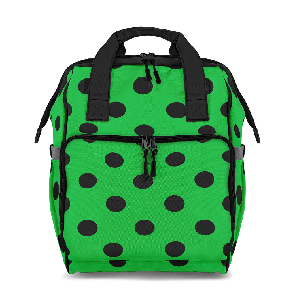 Lucky Green Polka Dot Backpack
