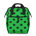 Lucky Green Polka Dot Backpack