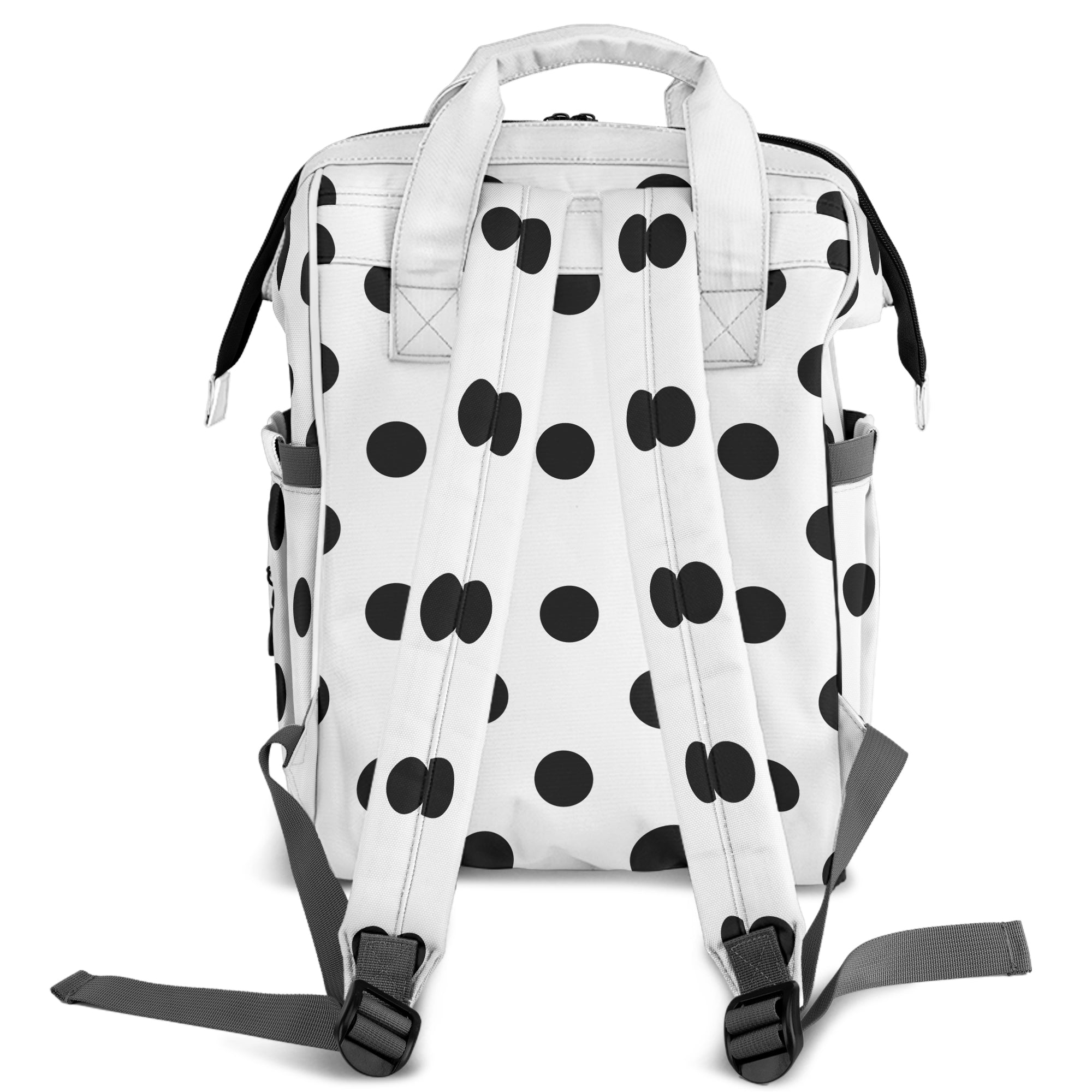Marshmallow White Polka Dot Backpack