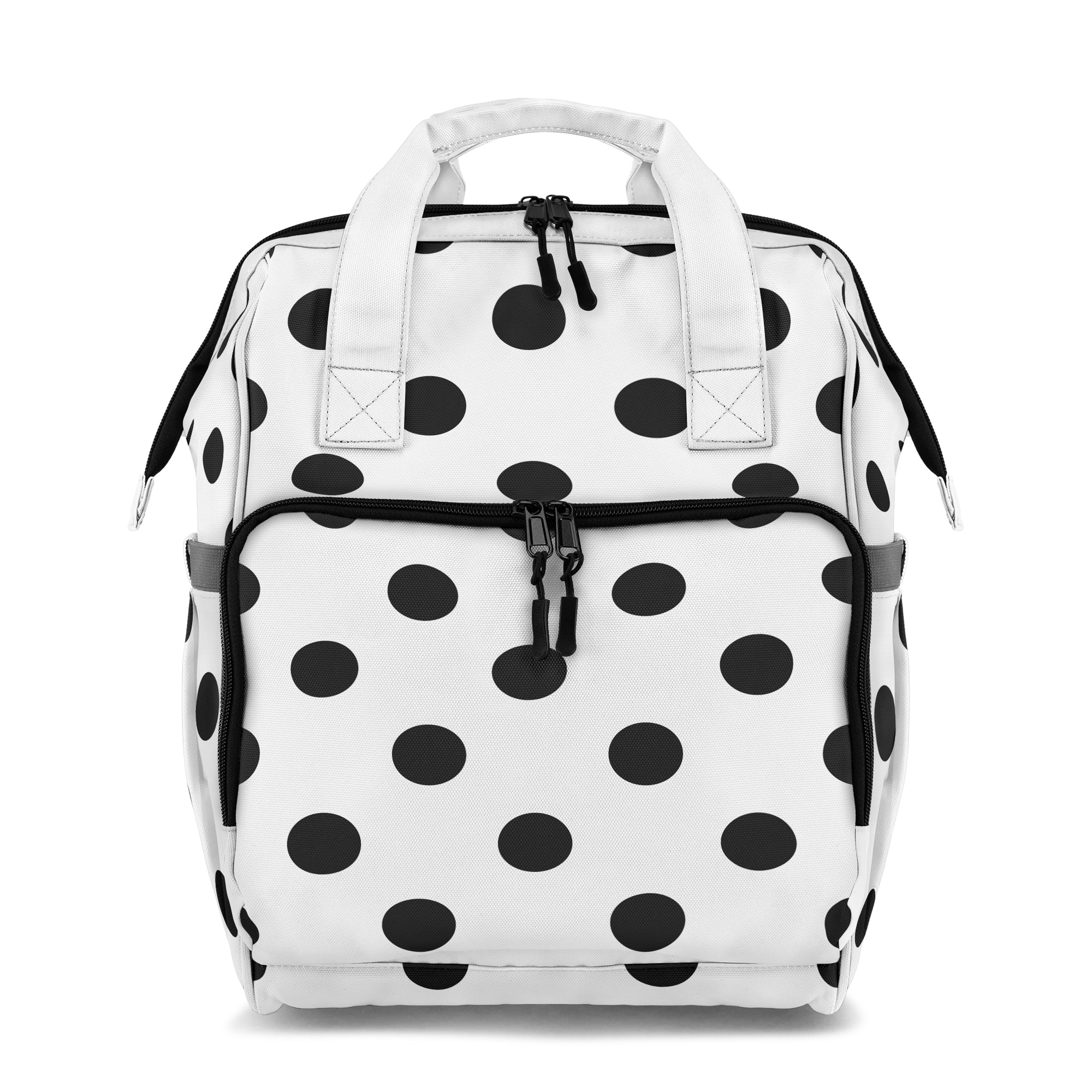 Marshmallow White Polka Dot Backpack