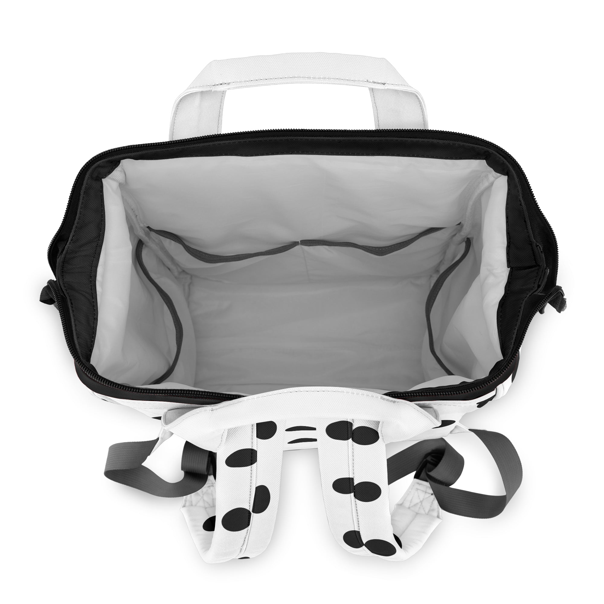Marshmallow White Polka Dot Backpack