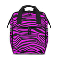 Neon Zebra Fuchsia Backpack