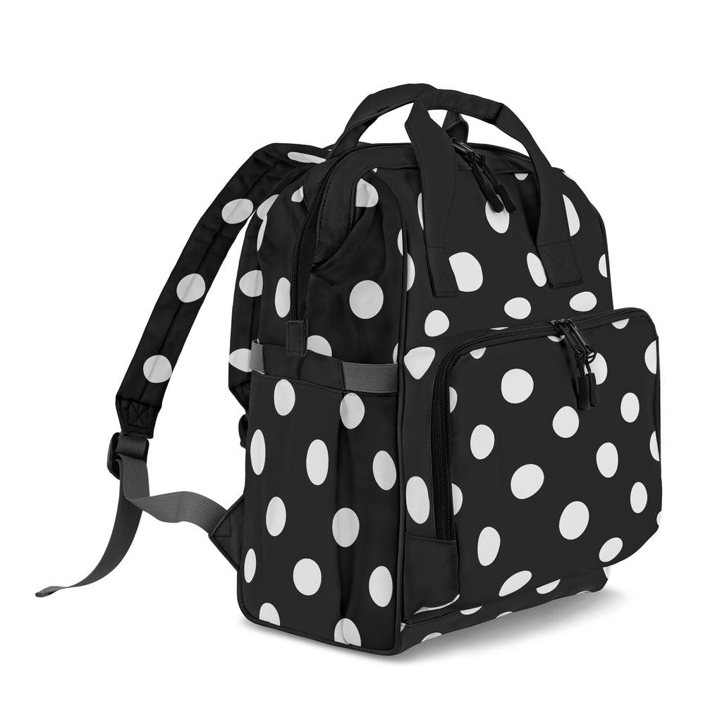 Paint It Black Polka Dot Backpack