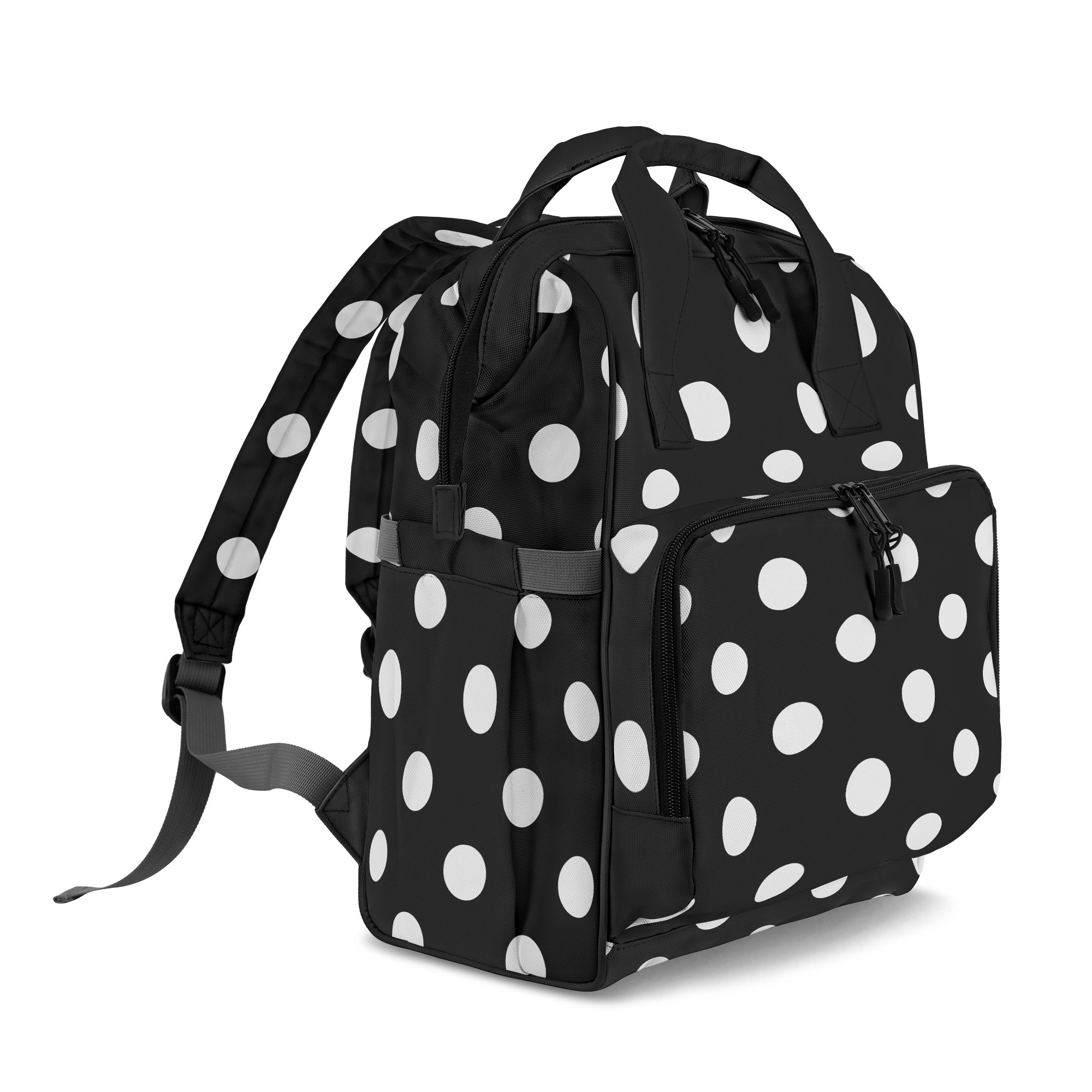Paint It Black Polka Dot Backpack