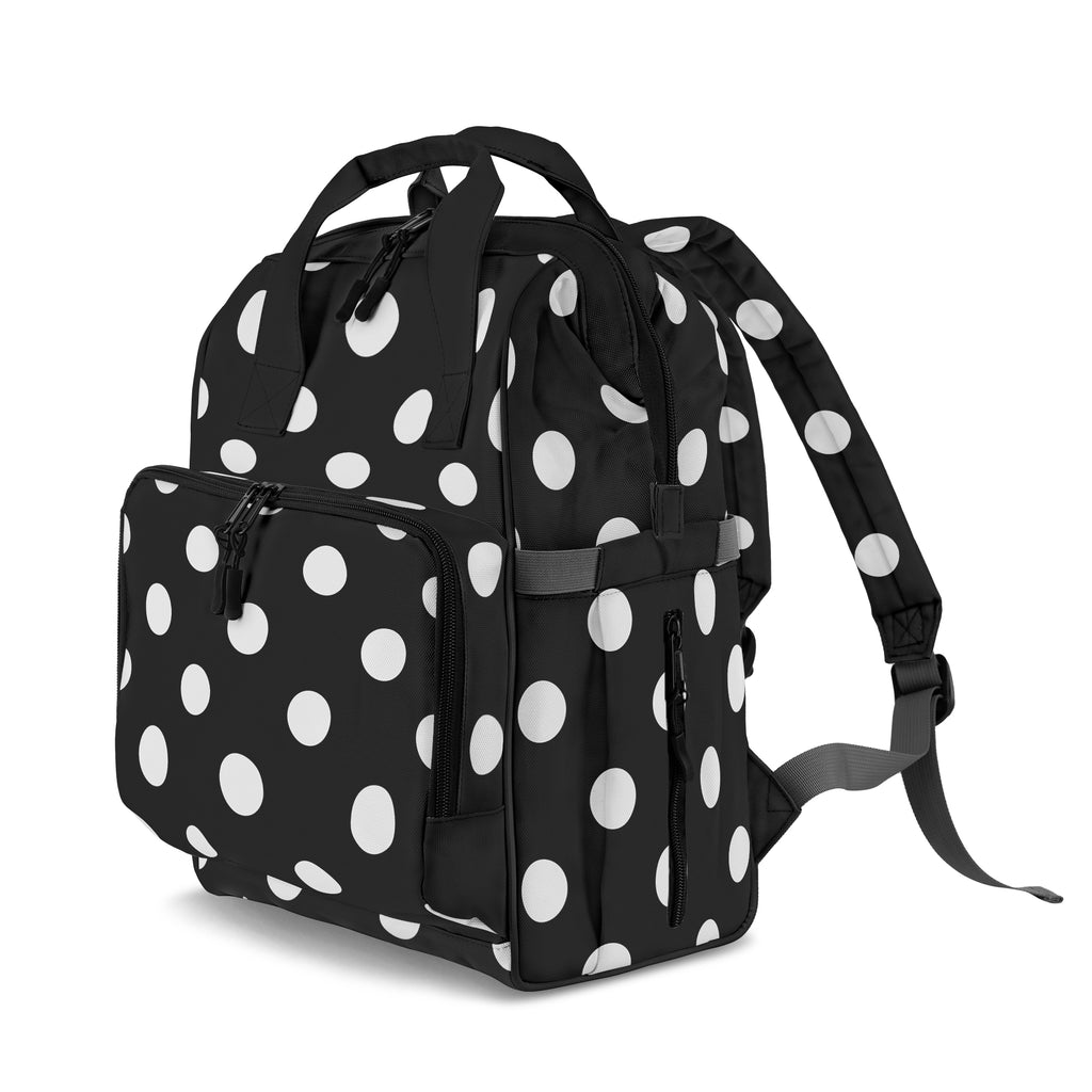 Paint It Black Polka Dot Backpack