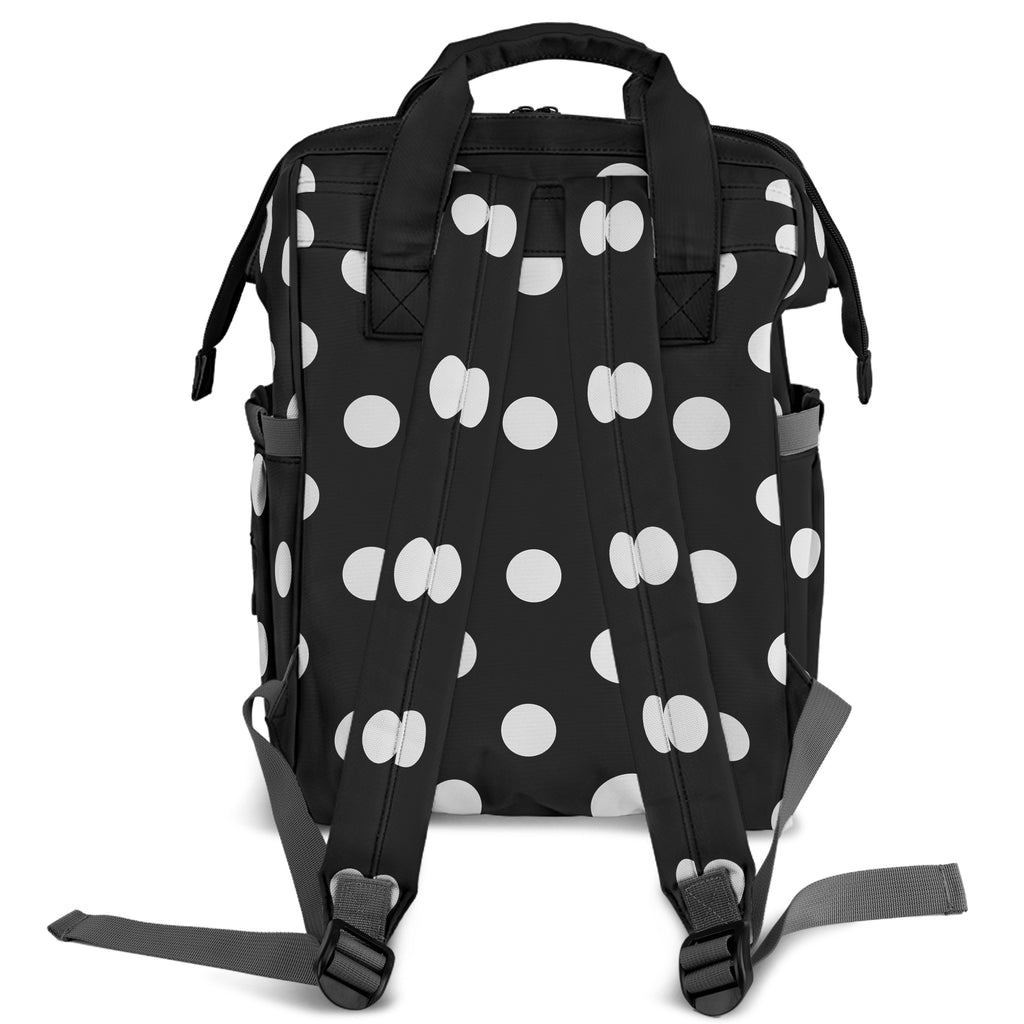 Paint It Black Polka Dot Backpack