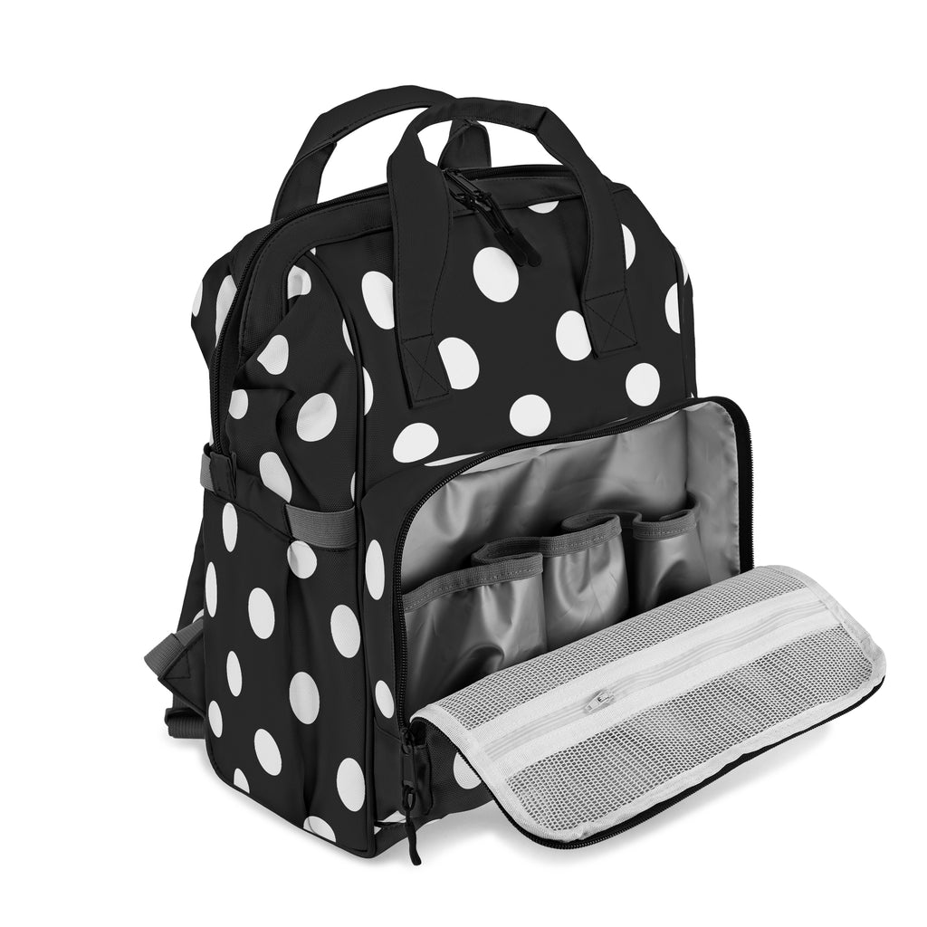 Paint It Black Polka Dot Backpack