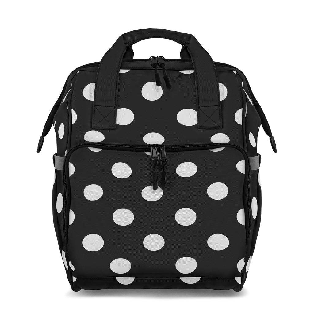 Paint It Black Polka Dot Backpack