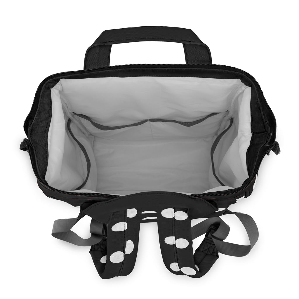 Paint It Black Polka Dot Backpack