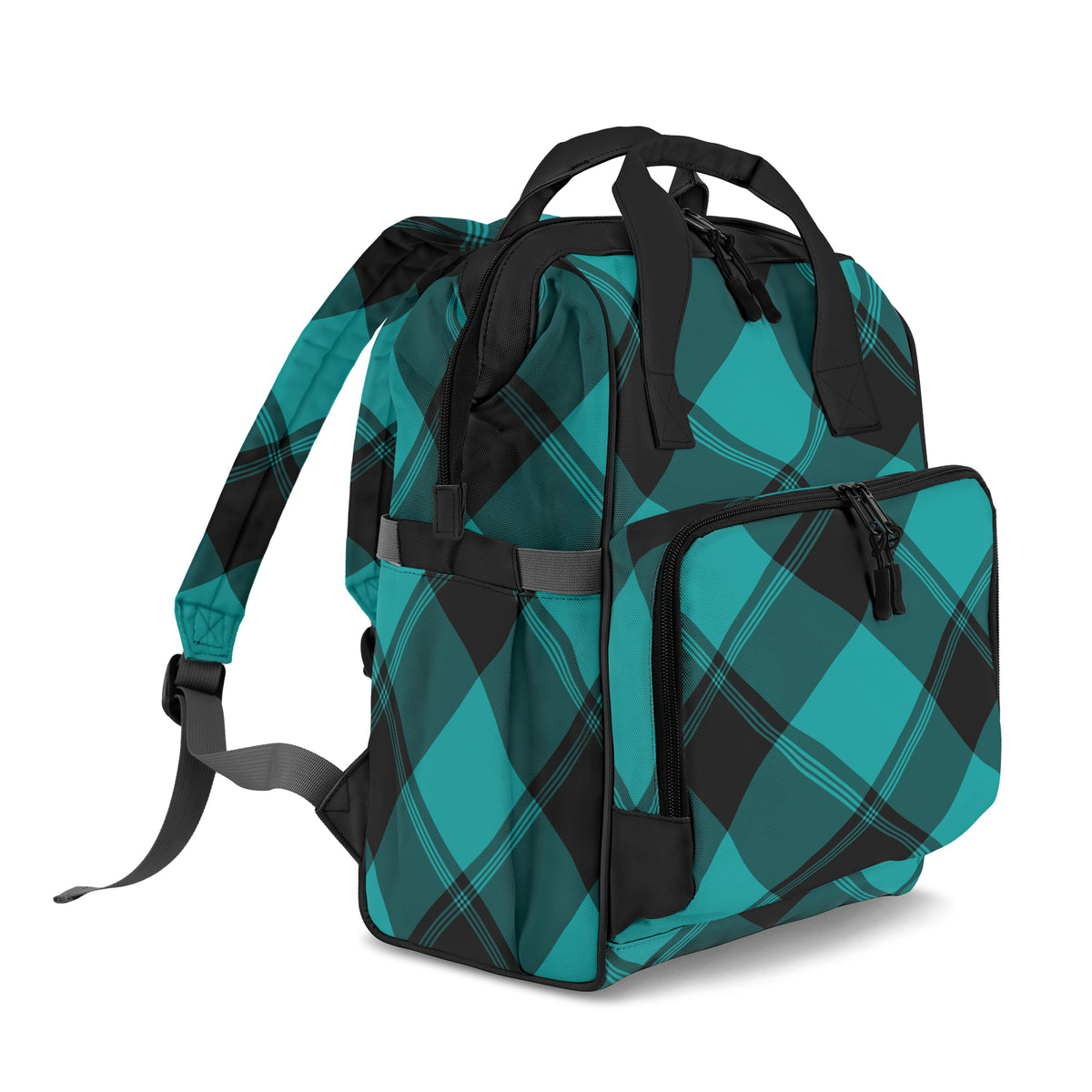 Pennyroyal Teal Plaid Backpack