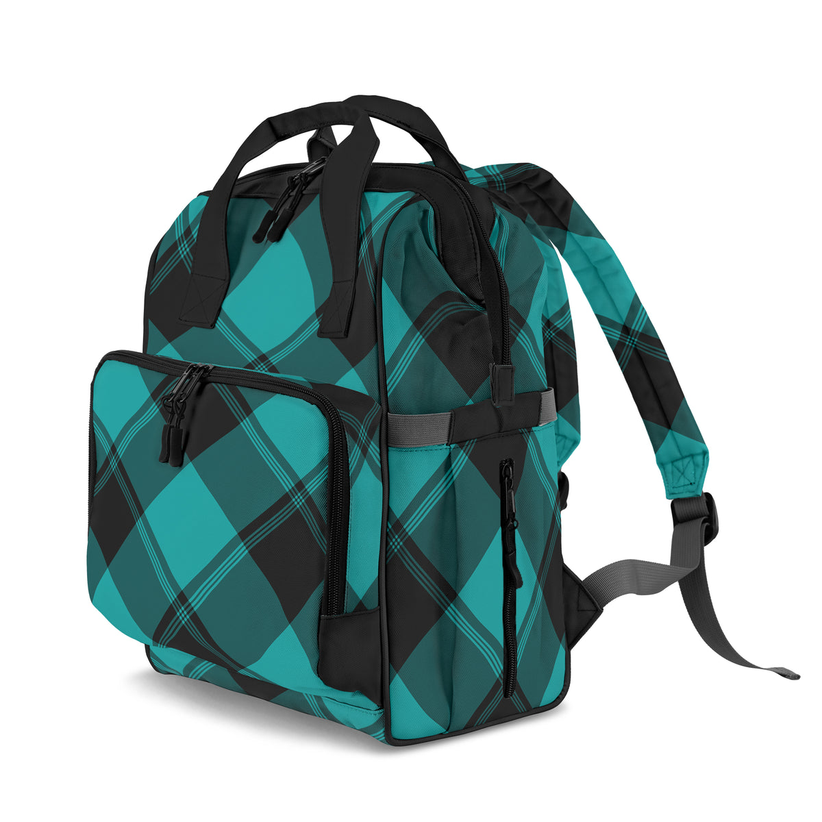 Pennyroyal Teal Plaid Backpack