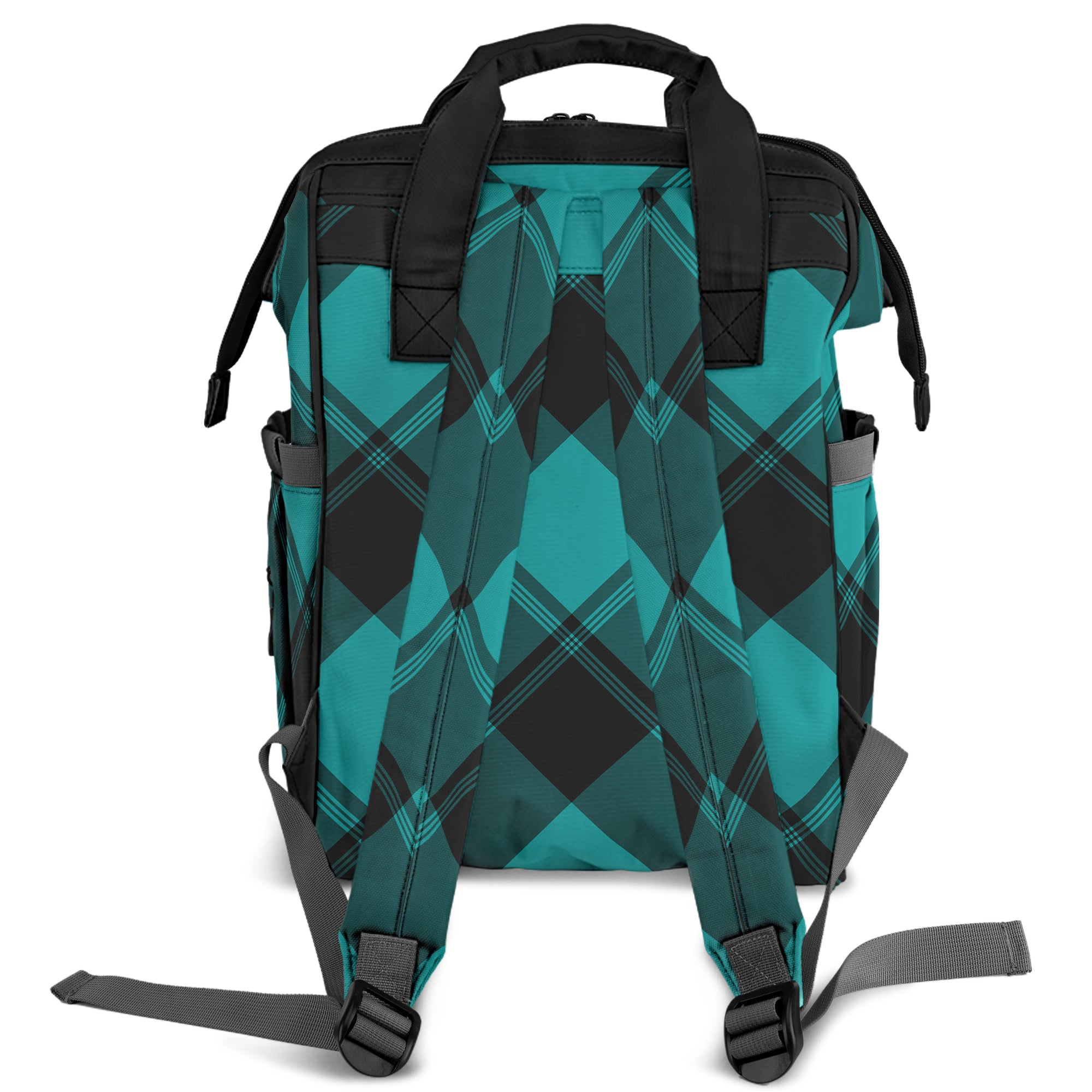 Pennyroyal Teal Plaid Backpack