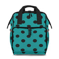 Pennyroyal Teal Polka Dot Backpack